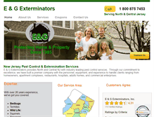 Tablet Screenshot of eg-exterminatorsnj.com